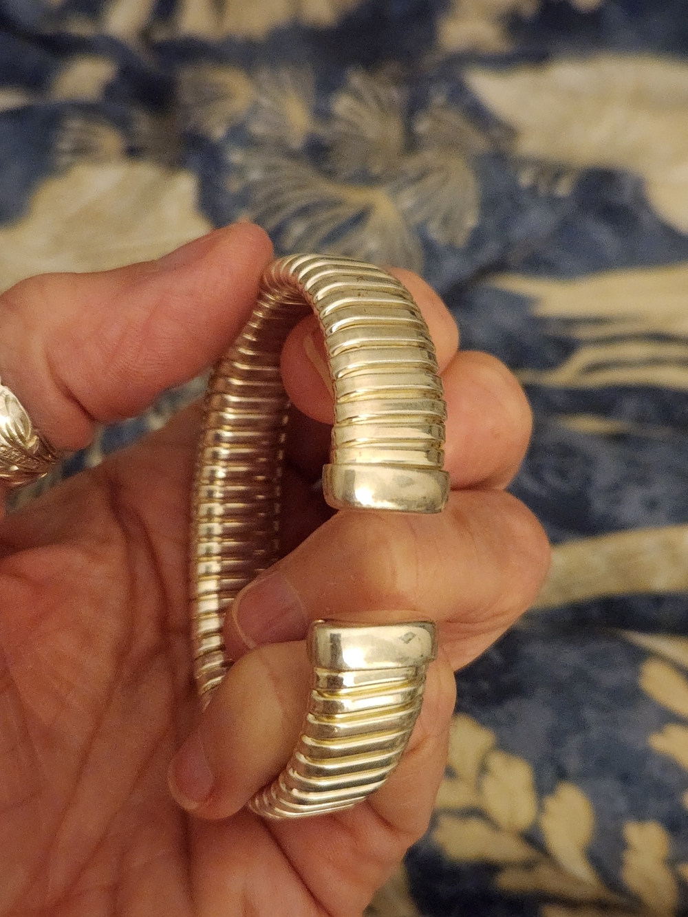 Milor 925 Silver Cuff  Bracelet With Flex - Picture 9 of 13